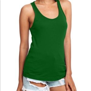 Like new Active Basic Ribbed Racerback Forest Green Tank